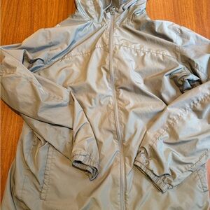 Oakley Men's Light Gray Hooded Windbreaker